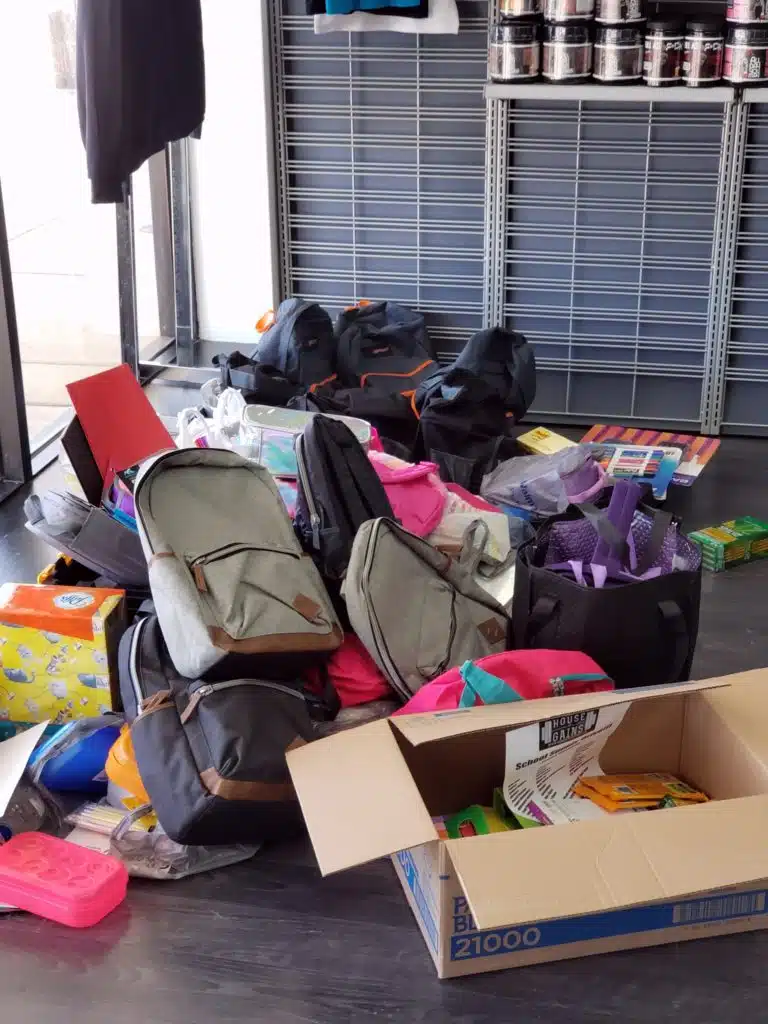 Backpack donations