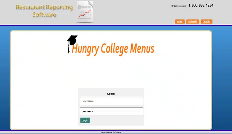 Custom Restaurant Reporting Software
