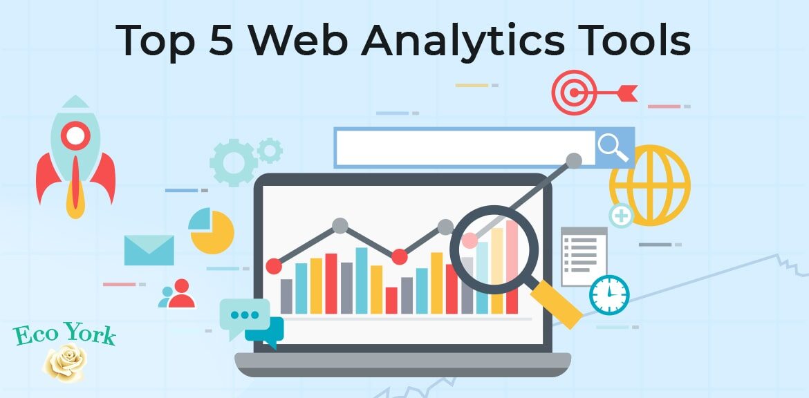 Image with text web analytics tools