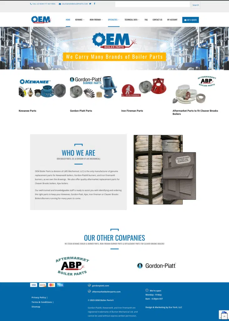 oem boiler parts