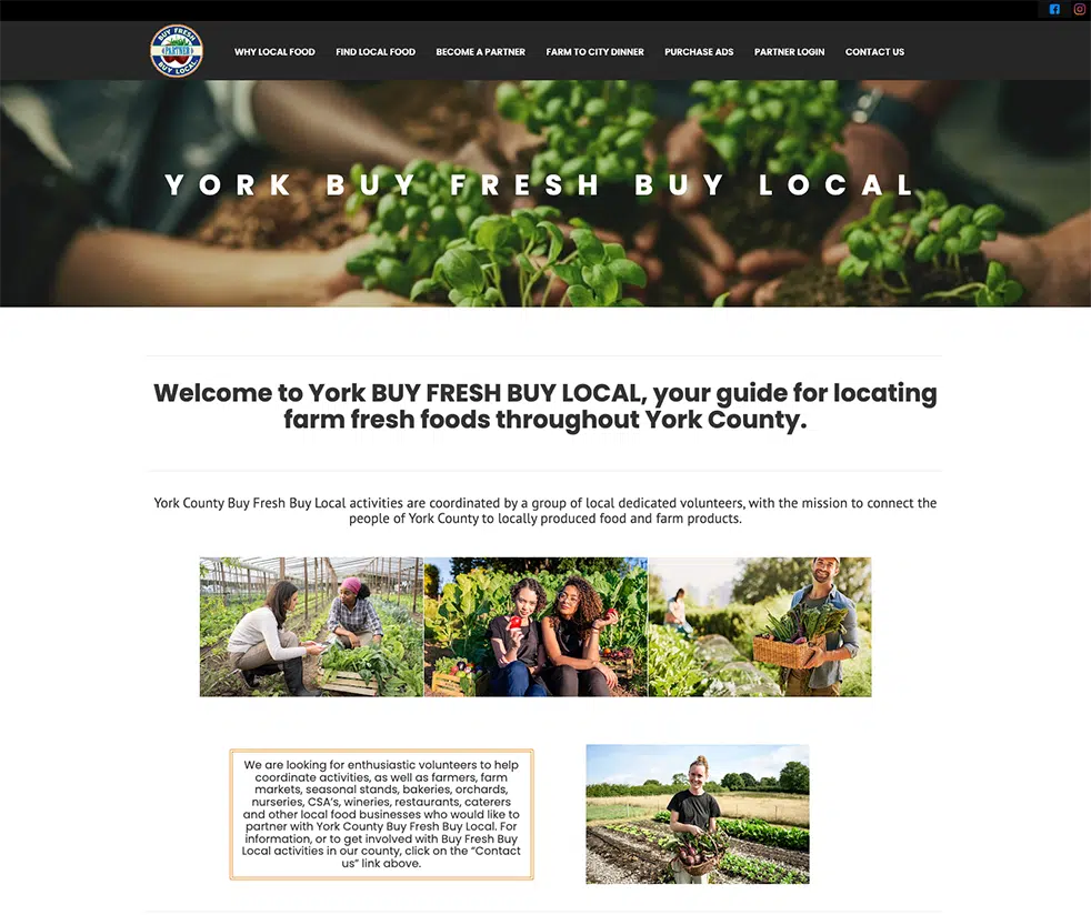 Buy fresh buy local york website
